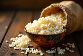 Aromatic basmati rice grains